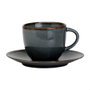 Avet Taza de Té con Plato Reactive Grey (6 Unidades) 280 ml d.16 cm